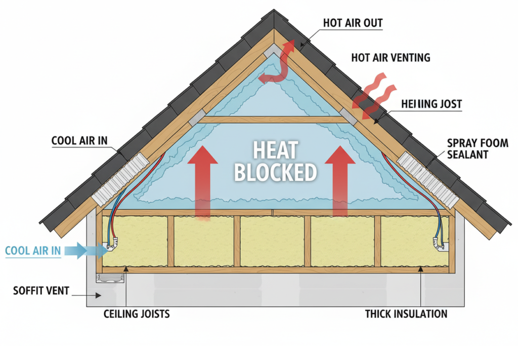 attic insulation and air sealing improving home energy efficiency with proper ventilation