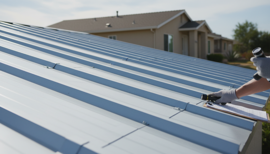 durable energy efficient roof requiring minimal maintenance in desert climate
