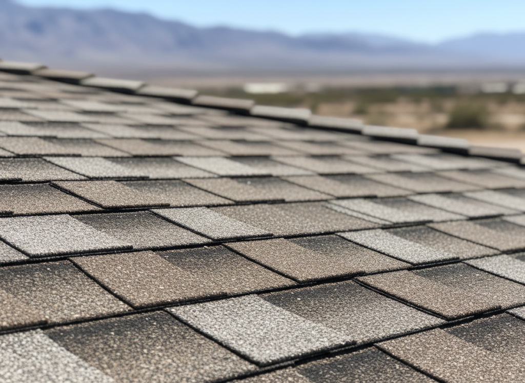 Hemet California intense sun and UV rays damaging roofing shingles