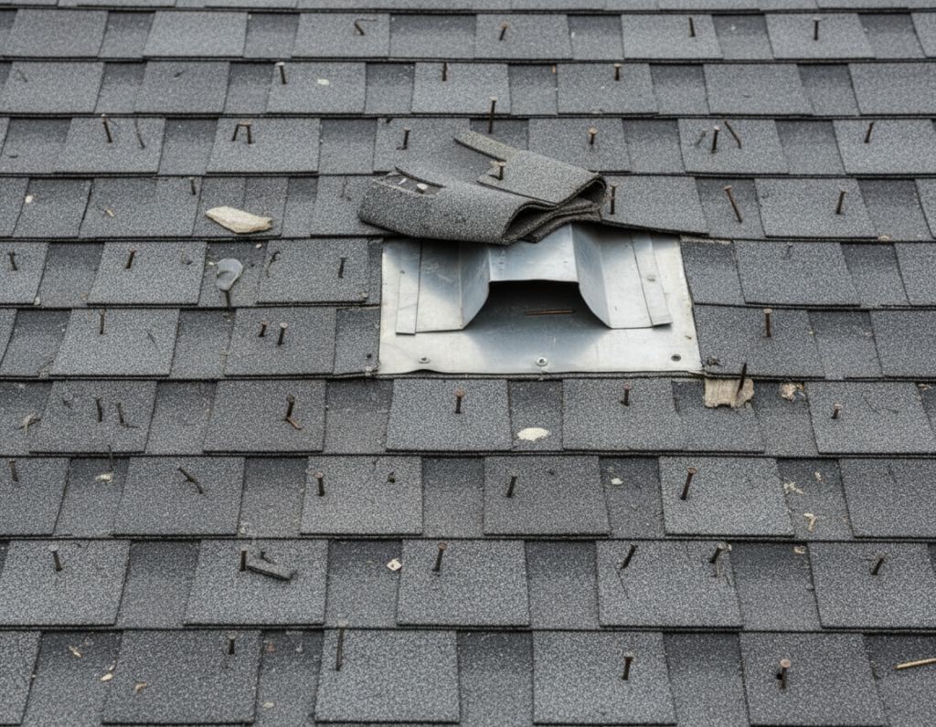 examples of poor roofing installation showing common mistakes and problems