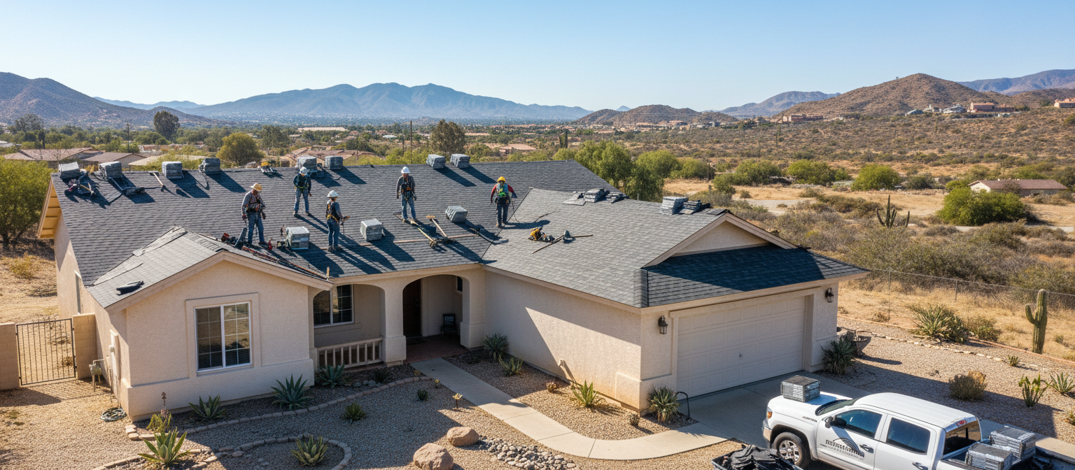 modern roof replacement 2026 on Hemet California home